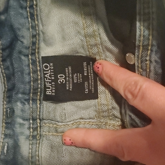 WOMENS BUFFALO LIGHT FADED JEANS SIZE 30 - Picture 2 of 5